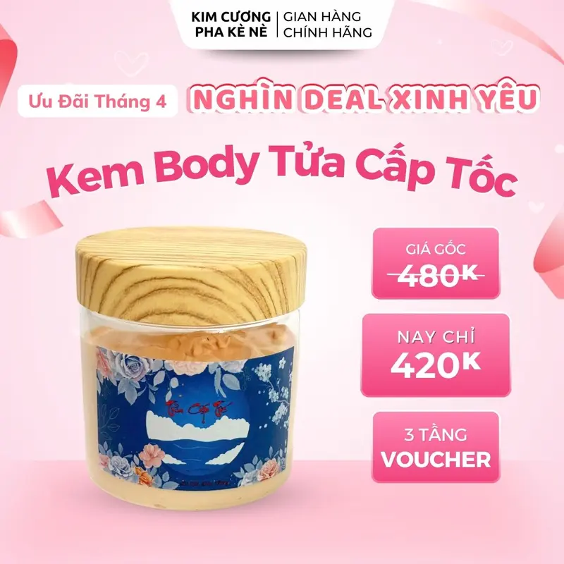 Kem Body Tửa Cấp Tốc 150gr Có Tẩy – Hỗ Trợ Cải Thiện Da Ngăm Đen Chai Lì Sạm Màu Hỗ Trợ Dưỡng Trắng Giúp Tẩy Tế Bào Chết Cho Da 0