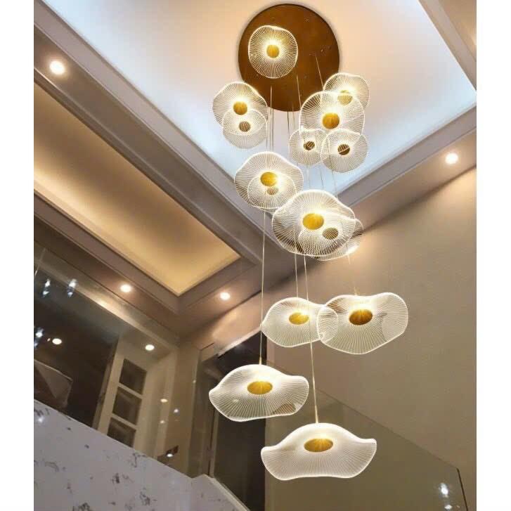    Giá Sốc Cuối Năm Đèn thả thông tầng cầu thang ,phòng khách phong cách hiện đại độc đáo trang trí nhà cửa hiện đại sang trọng 