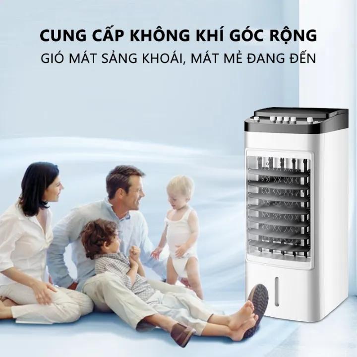  OOKAS QUẠT ĐIỀU HÒA HƠI NƯỚC tiết kiệm điện làm mát nhanh Mát làm mát không khí Ba bánh răng điều chỉnh tốc độ thuận tiện với bánh xe thuận tiện di chuyển 