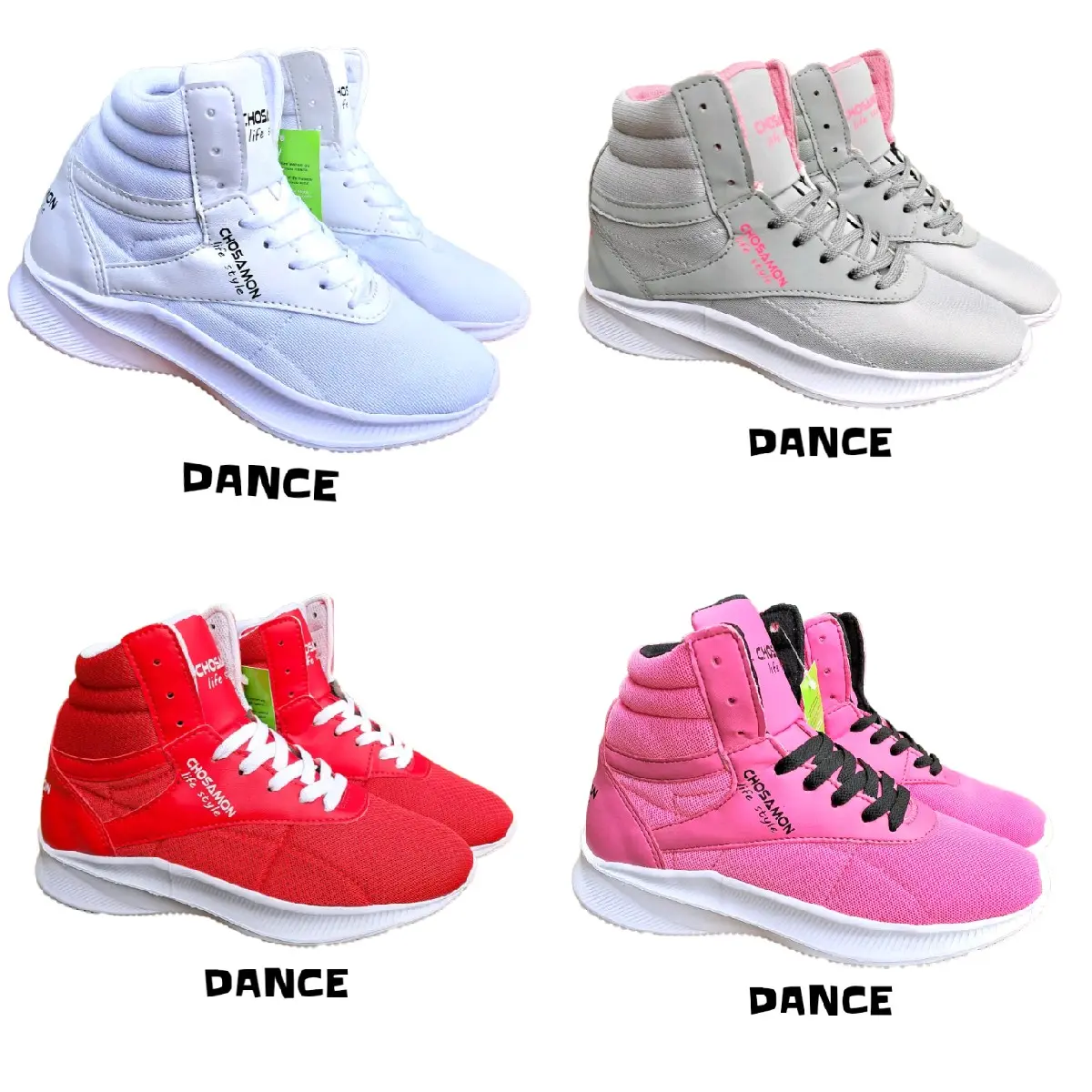 Chosamon Dance Sepatu Senam Wanita Fashion Zumba Fitness Dance  Gym  Trainer Gym Original nyaman kuat ringan Olahraga Shoes Sneaker Casual Cewek Running