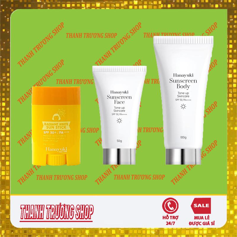 chống nắng hanayuki, kem chống nắng hanayuki, kcn hanayuki dành cho da mặt body Skincare Sunscreen