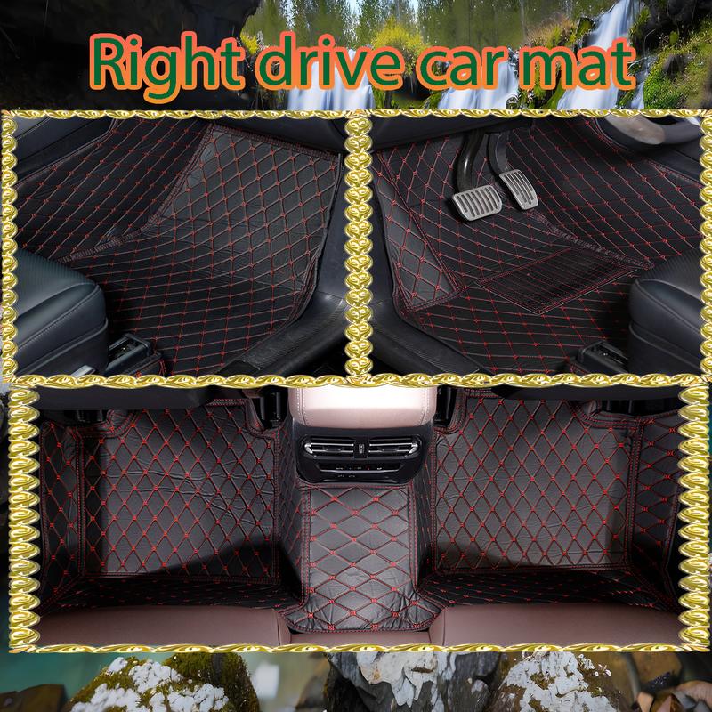 Three-Layer Faux Leather Full Coverage Non-Slip Car Floor Mats for Mercedes-Benz E-Class 2017-2020, Luxury Car Interior Accessories 6