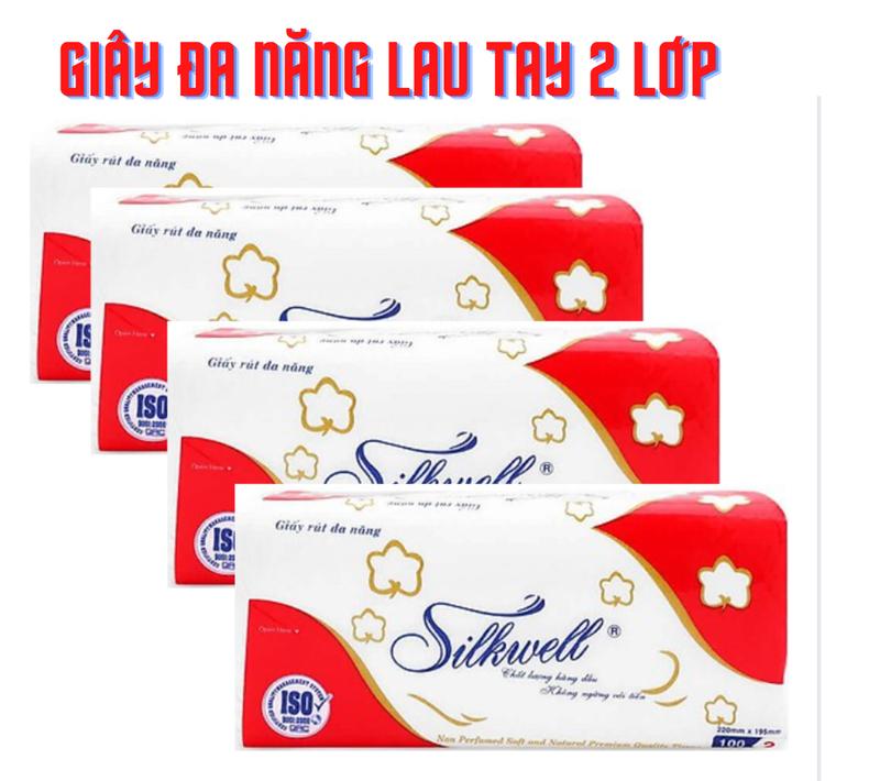 Rút đa năng lau bếp, lau tay Silkwell siêu dai không tan trong nước Khăn Giấy 3