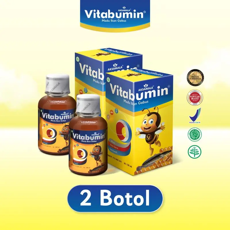 Vitabumin - Paket 2 Botol 130 ml (Penambah Nafsu Makan) 0