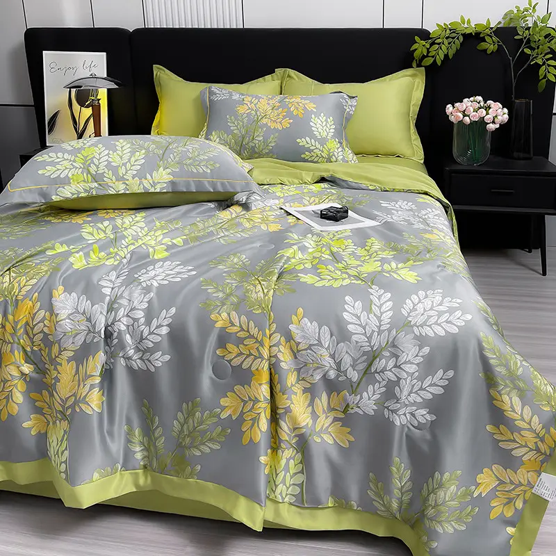 Set 3 Món Ga và 2 Vỏ Gối (KHÔNG CHĂN) Lụa Thái - m2/m4/m6/m8 Bo Chun Sẵn, Vải Nhập