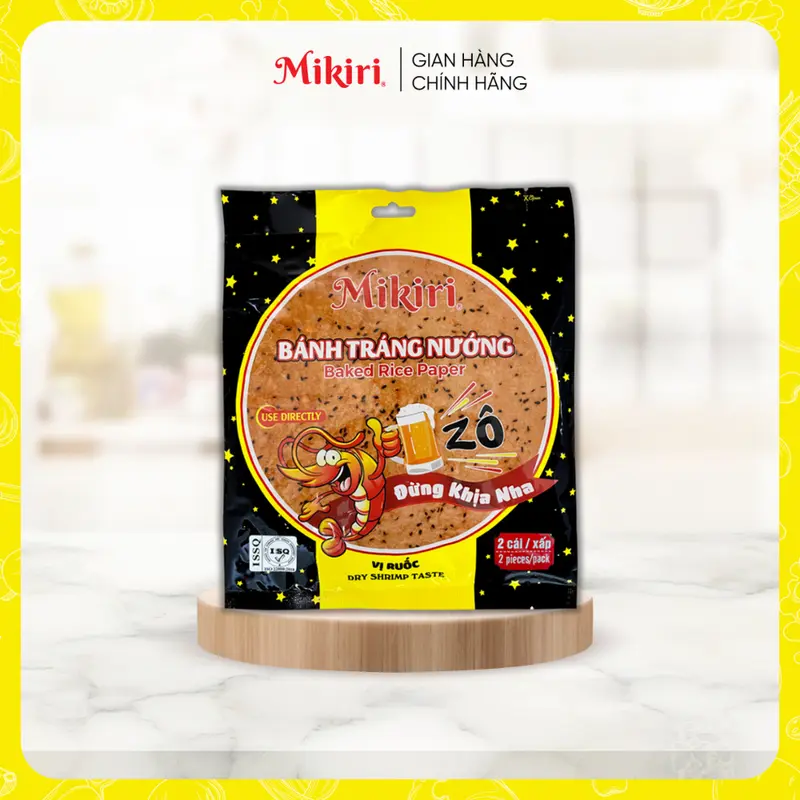 Combo lựa chọn - Bánh tráng nướng Mikiri vị Dừa x 130g (5 bánh/gói), vị Ruốc x 50g (2 bánh/gói) - Ăn liền - ăn vặt cho mọi nhà 4