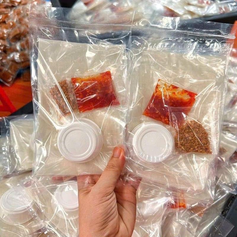 ( 10 bịch tặng 5 bịch ) Bánh Tráng Ớt Rim Mật Ong như