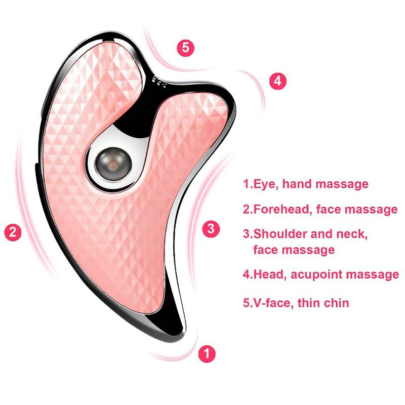 Product Introduction of Gua Sha Massager, Facial Scraping Carving Tool, Heating & Vibration, Facial Massaging Tool, an Amazing Gift for Women and Girls 15