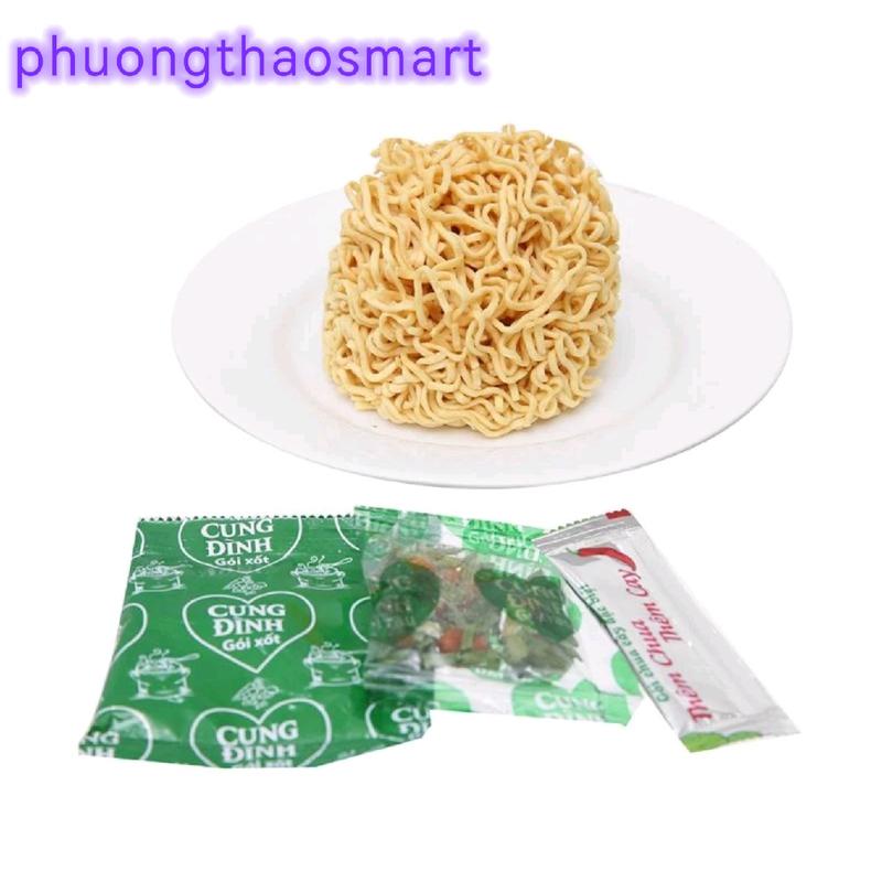 Thùng mì ly Cung Đình vị lẩu thái tôm chua cay 24 ly x 65g . Vị Chua cay mi tom gói 3