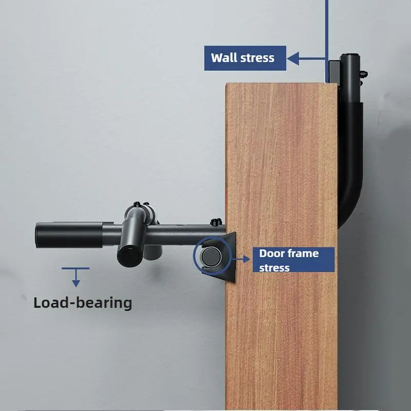 Door Frame Pull Up Bar, Portable Pull Up Bar, Multipurpose Home Gym Fitness Bar, Indoor Strength Training Upper Body Exercise Bar, Calisthenics Equipment 2