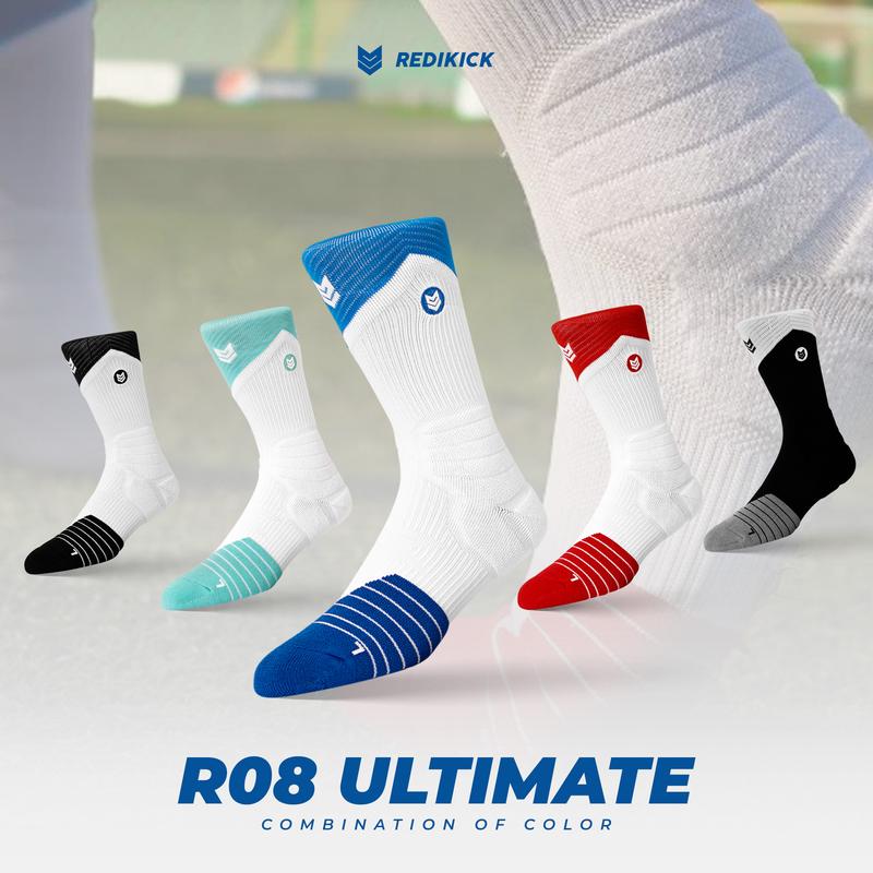 Tất thể thao Redikick R08 Ultimate Matching Performance Socks Vớ chơi Bóng Rổ, Pickle ball, Tennis, Bóng Đá, Chạy Bộ, Tập Gym, Sport Nam
