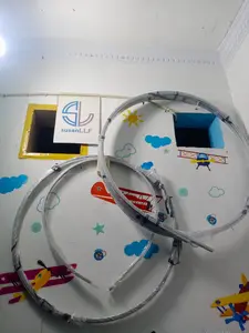 Rel / Rell Lengkung Fullset / Batang Gorden Flexi / Elastis bisa  bisa di Lengkungan Sudut Siku Untuk Jendela Dan Sekat Ruangan Rel Rumah Sakit /Klinik /Salon/ photobox/Ruangpas