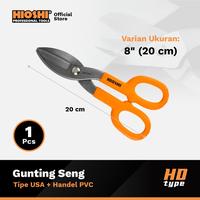 Gambar HIOSHI /Gunting Seng USA/Serbaguna/Baja Ringan/Seng/Aluminium/Galvalum/Tin snips/8, 10, 12 Inch - HD - 8 Inch dari HioshiToolsOfficial Kota Surabaya 1 Tokopedia