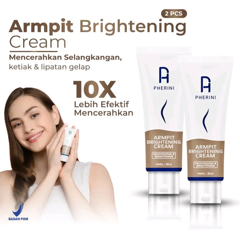 PAKET HEMAT BUNDLING 2PCS - PHERINI CREAM PEMUTIH KETIAK Mencerahkan Selangkangan Pencerah Memutihkan Perawatan Tubuh