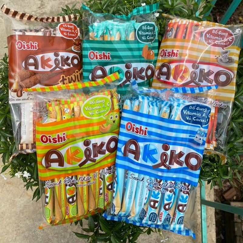 Bánh snack que có nhân Oishi Akiko các vị 160g 20 que