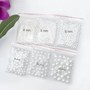 Mutiara Ringan ABS Lubang 20gr - Mutiara Monte ABS 20gr - Manik Monte Pearl Murah