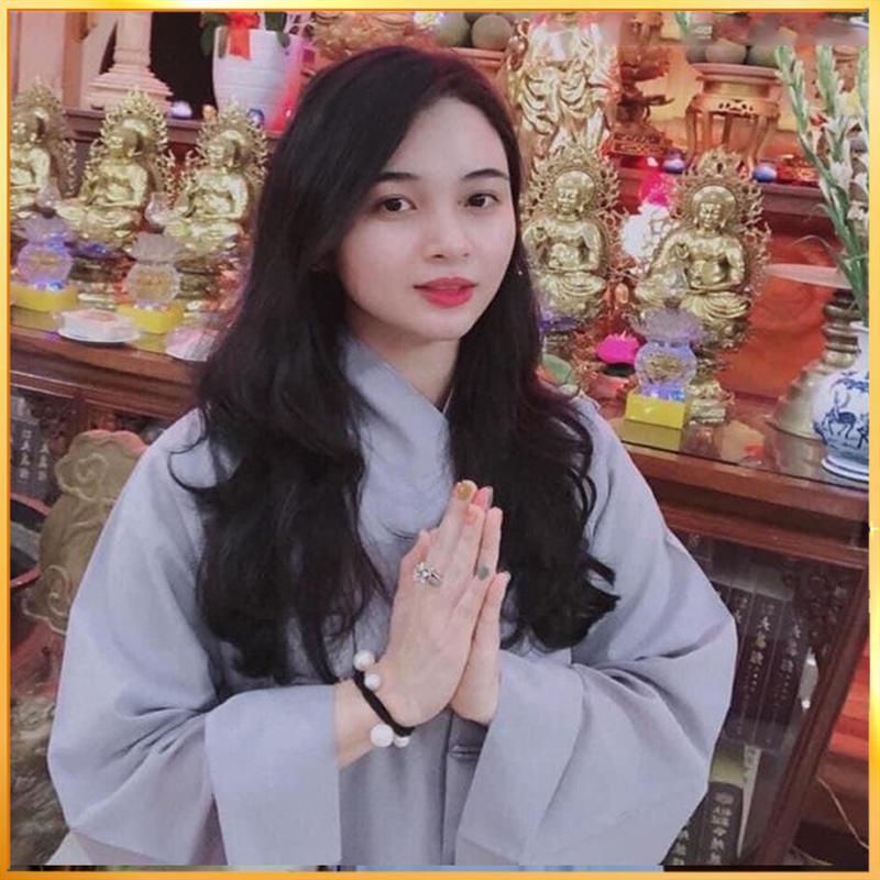 Đồ Lam đi chùa, Áo Tràng Phật Tử Đi Chùa, Áo Đi Lễ Trang Nghiêm kín đáo, Chất Đẹp Cao Cấp, Chuẩn From Dáng ATKate Nữ Quần Top