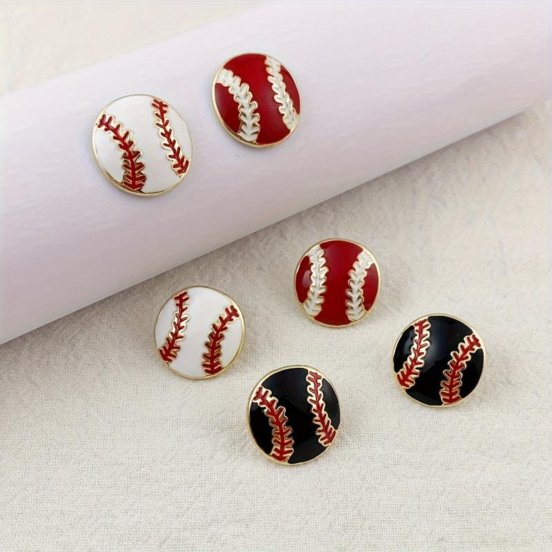 Beaded Rounder Baseball Earrings Beaded Rounder Baseball Earrings