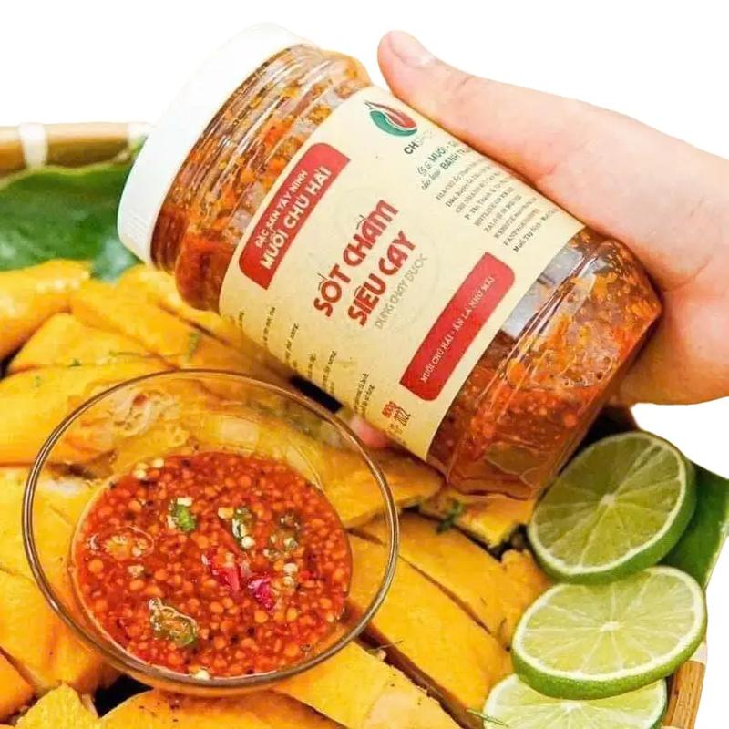 Muối Chú Hải Sốt Chấm Siêu Cay & Cay Vừa ( Hũ 500g) Nước Sốt chuhai Chua cay Gia Vị tây muoicham caytedai muối chấm chú hải