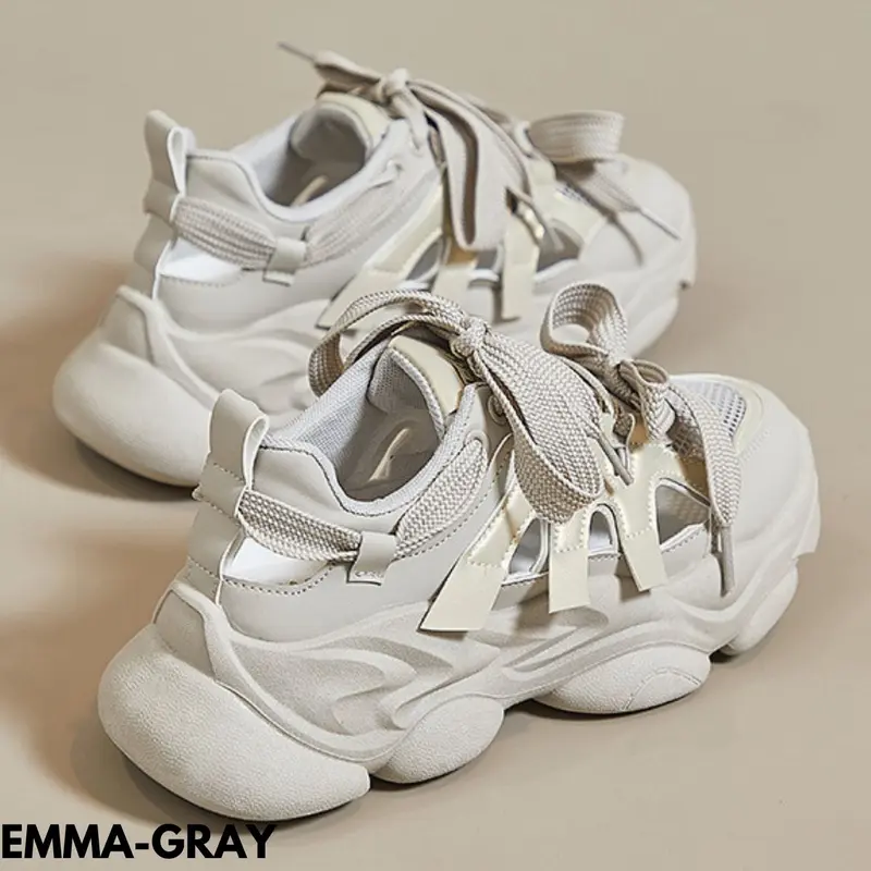 FINDME 36-40 Emma Sepatu Sneakers Wanita Fashion Spring Classic Bahan Pu 4