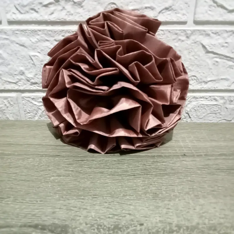 ikat rambut mawar/ikat rambut hijab mawar cepol anti pusing Scrunchies 3