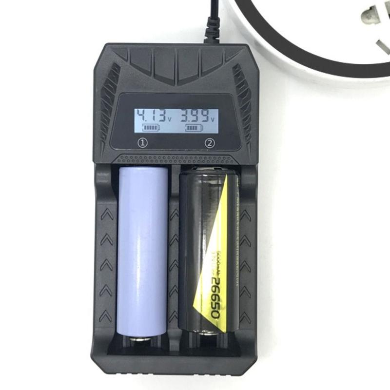 Product Introduction of Bộ sạc pin 18650, Cầm Tay, 1 / 2 khe cắm, Sạc nhanh, Đế sạc pin LCD thông minh, USB, Bộ sạc pin Lithium Thông Dụng 21