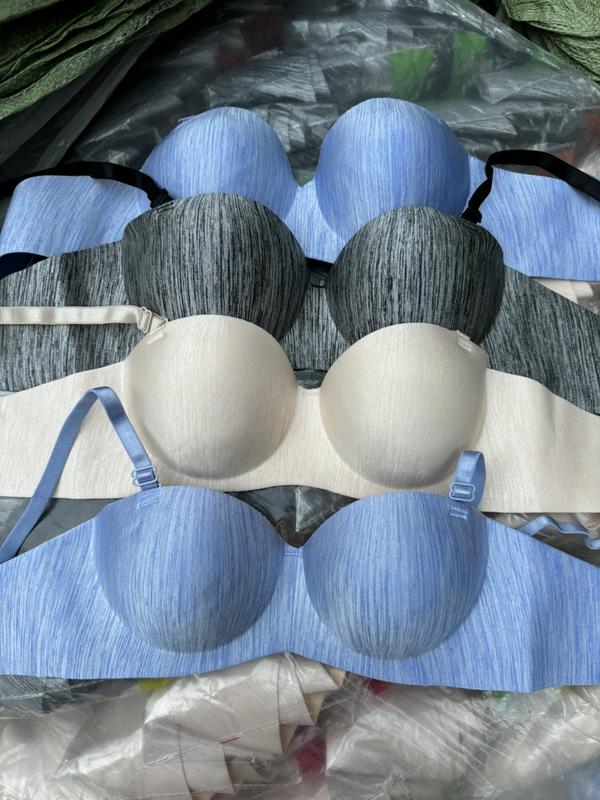 Combo 3 áo ngực cúp ngang đệm 3cm dành cho ngực nhỏ và lép Nữ Women