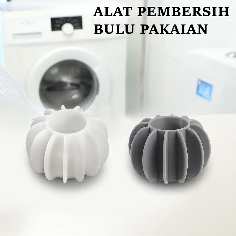 DAS Silicone Magic Laundry Ball / Reusable Alat Pembersih Bulu Pakaian 0