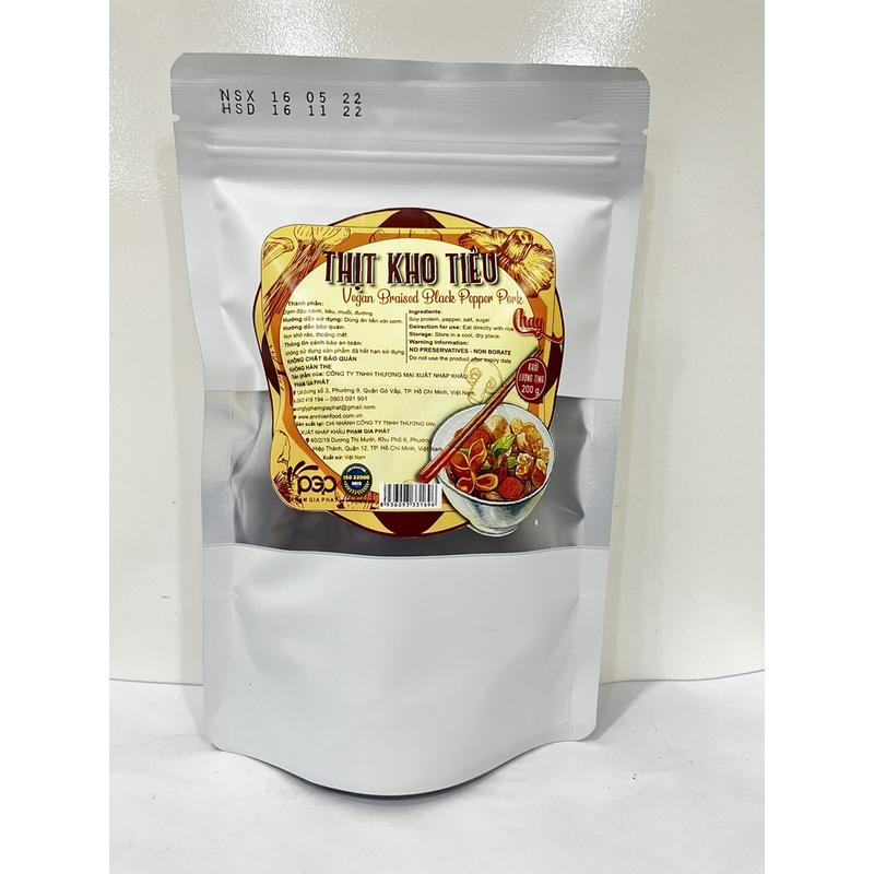 An Nhiên Foods - Combo Chay Ăn Liền (Cá cơm hoa chuối kho tiêu chay, Thịt kho tiêu chay, Khô bò chay, Khô chay lá chanh) 4