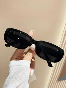 注目 スクエアフレームデザインのサングラス、男女兼用のシンプルな夏のビーチ用日よけサングラス（1ペア）、アウトドアスポーツや日常使いに最適なファッションサングラス、旅行アクセサリー、人気商品
