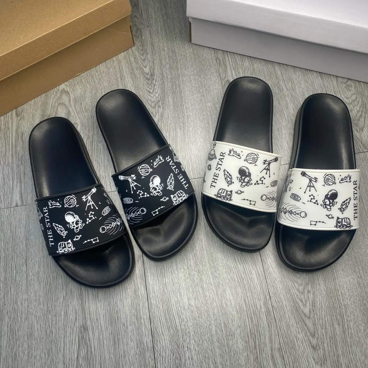 (Mẫu mới) Dép nam nữ quai ngang hotrend phi hành gia đế cao su mềm vân chống trượt  Dép Lê Slipper dép  nam