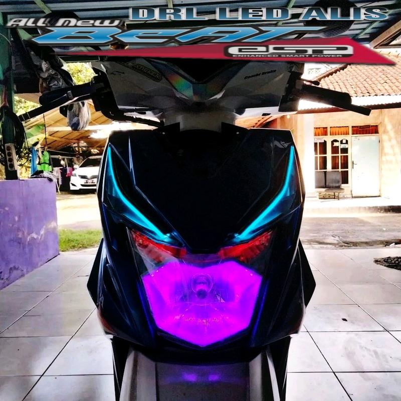 paket lampu alis beat esp beat street 2017 2018 2019 bonus demin dan lampu senja t10 Motorcycle 2