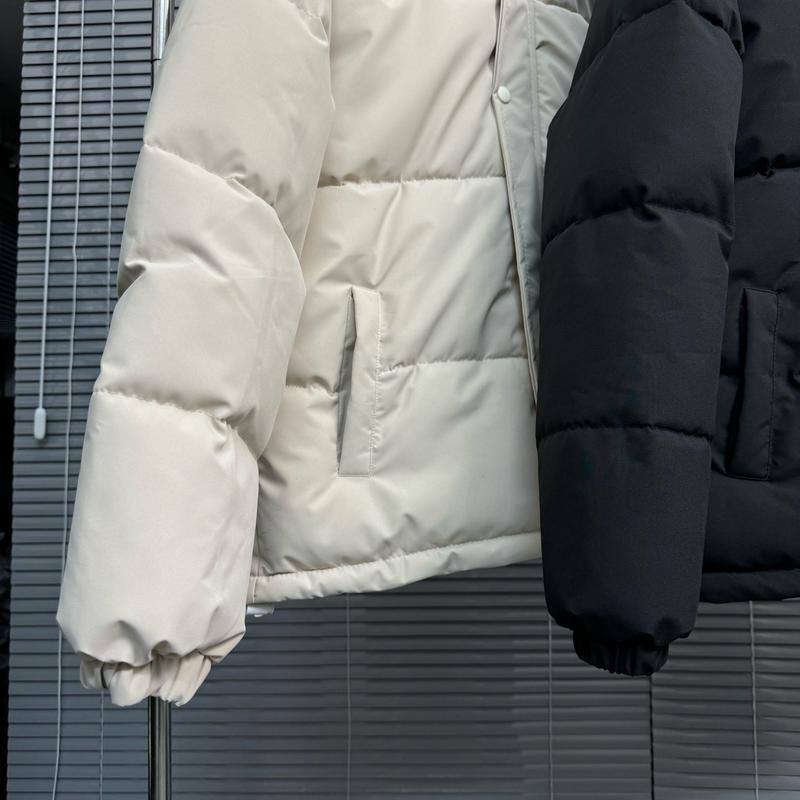 Áo Phao Béo Nam Nữ Dáng Trơn Cao Cổ , Có Dây Rút , Áo Phao Hồng Dũng Menswear 6