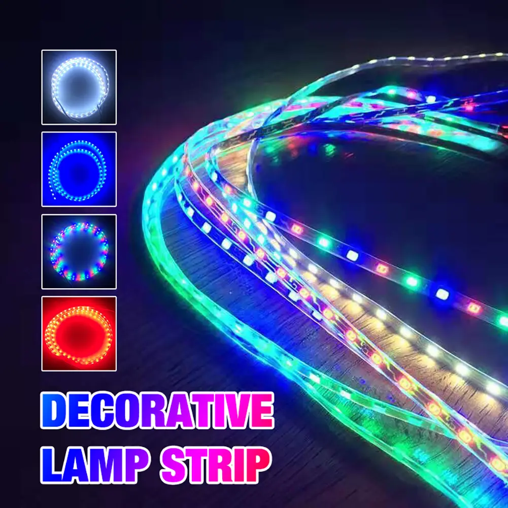 1pc 90cm LED Strip Light SMD 3528 Flexible Tape Rope Stripe Ray Tape Lamp Car Interior Atmosphere Lights 12V #312138