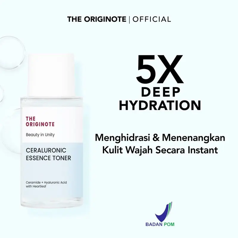 The Originote Ceraluronic Essence Toner & H-LLOW Clarifying Toner 80ml 3