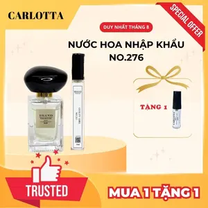 Nước Hoa Nhập Khẩu CARLOTTA lưu hương 6-8 tiếng, Mùi HươngThơm mát của trà, trầm lặng, cuốn hút NO.276 - 10ML 0