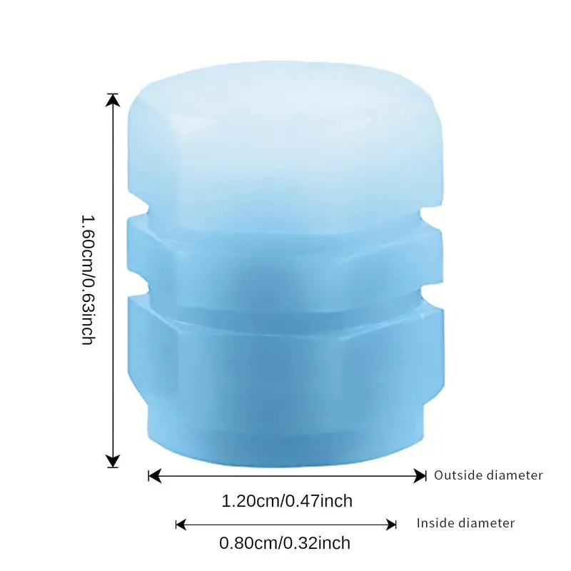 Car Tire Valve Stem Cap, Luminous Automotive Tire Valve Stem Cover, Luminous Valve Caps Suitable for Cars, Motorcycles & Bicycles, Vehicle, Wheel, Tyre Caps, Auto Parts 5