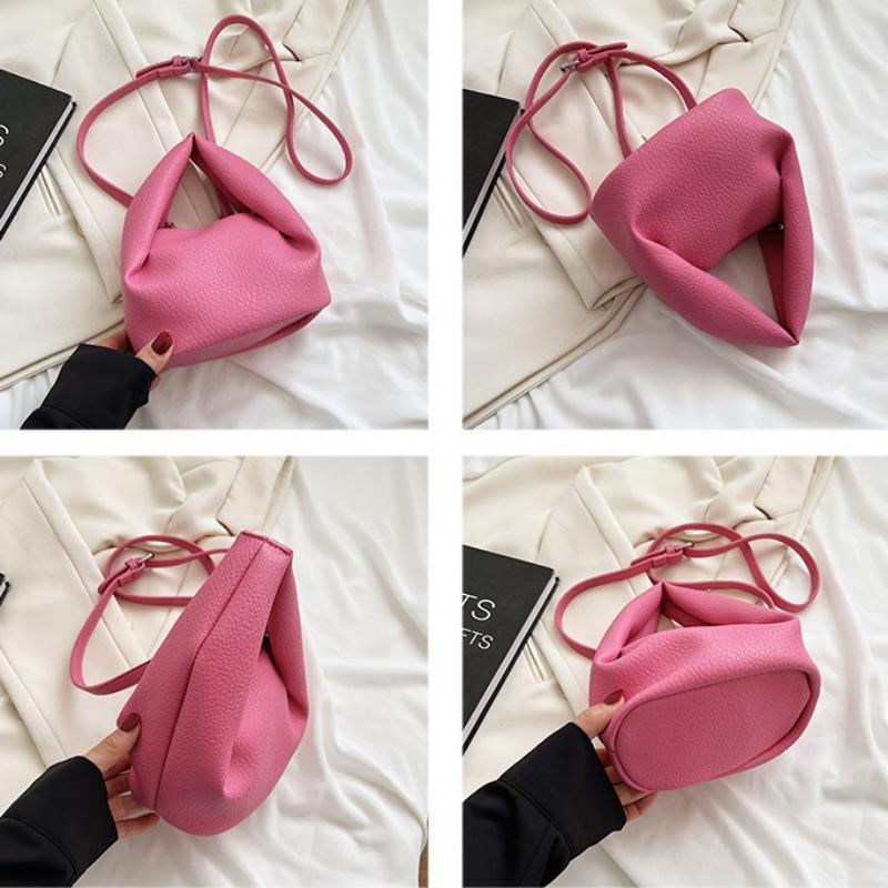 Vintage Solid Colour Pleated Cloud Bags For Women Small Handbags and Purses Female Stylish Shoulder Crossbody Bag 2024 Trend 4