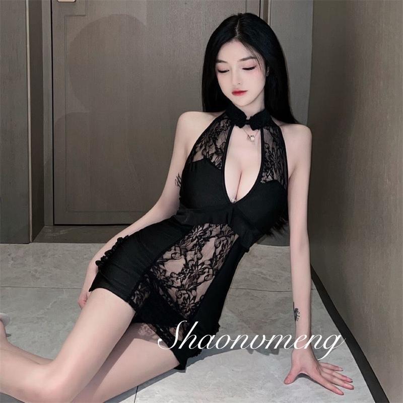 Product Introduction of Váy Ngủ Sườn Xám Cho Nữ, Xu Hướng Mới Năm 2025, Bộ Sưu Tập 188 Người, Thiết Kế Cô Gái Trong Mơ, Phong Cách Gợi Cảm Và Nóng Bỏng, Khóa Cổ Chữ V Sâu, Độn Ngực, Ren Ghép Nối, Bao Gồm Gói, Thích Hợp Cho Phụ Nữ 7