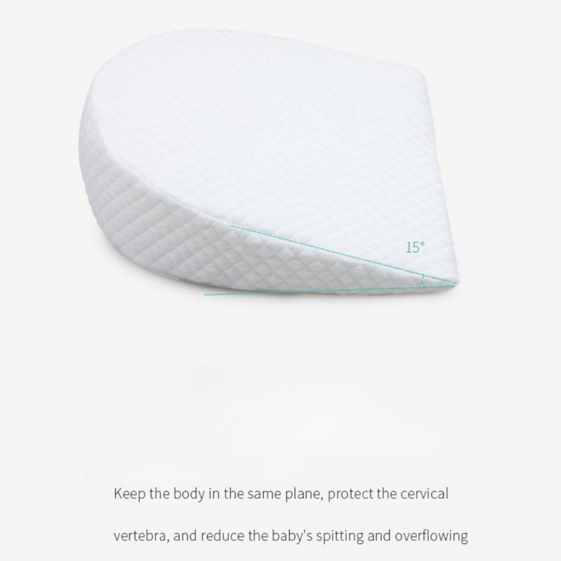 Newborn Baby Sleep Pillow Anti Baby Spit Milk Crib Cot Sleep Positioning Wedge Anti-Reflux Cushion Cotton nursing pillow 6