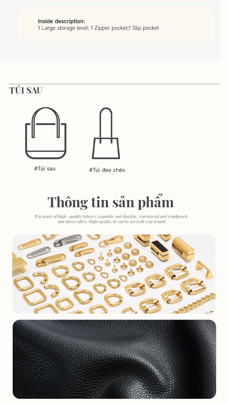 Product Introduction of MOSSDOOM Lucie Bag Túi đeo vai thời trang nhẹ và đa năng 14