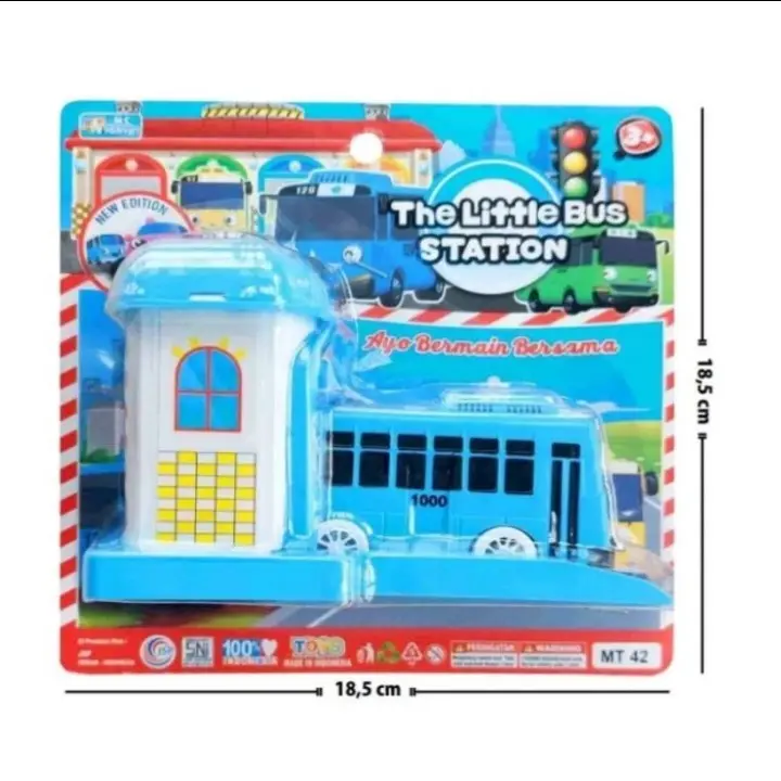 A0449 mainan anak mobil tayoo garasi pelontar MT-42 3