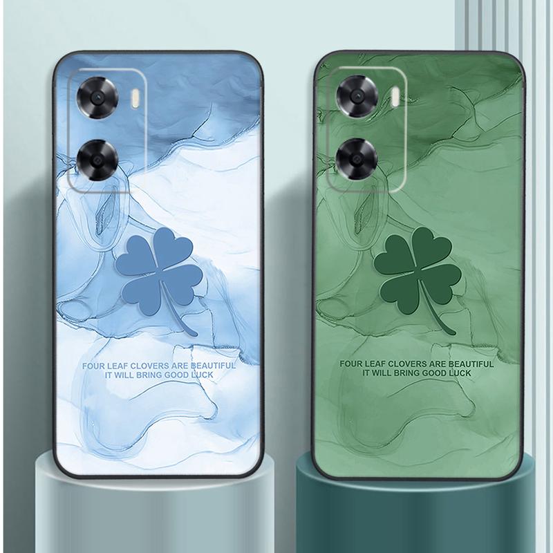 Ốp lưng dành cho Oppo A57 2022 - Oppo A57 4G - Oppo A77s cỏ 4 lá may mắn bình an,lá phong bình an đẹp giá rẻ