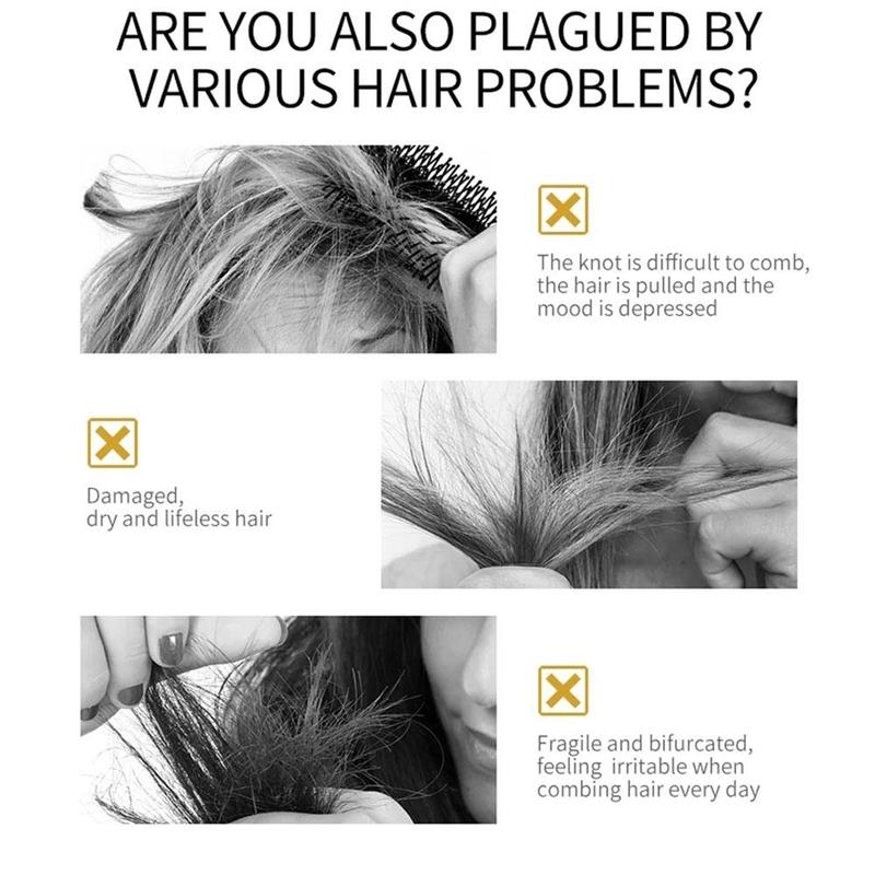 Product Introduction of 5pcs 10ml Smoothing Hair Mask Individually Wrapped Leave-In Care Mask Mask Pouch Moisturizing F5U0 34