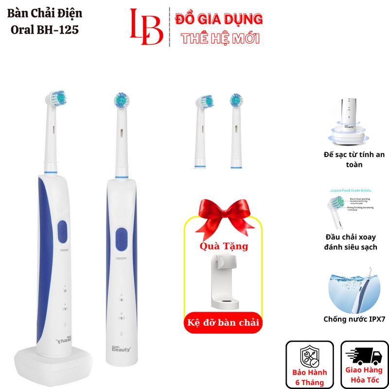 Bàn chải điện Oral Perfect smile BH-125,bàn chải xoay công nghệ Mỹ sạc đế từ tính bản giới hạn 2024 Trắng Răng kemđánhrăng củatháicông