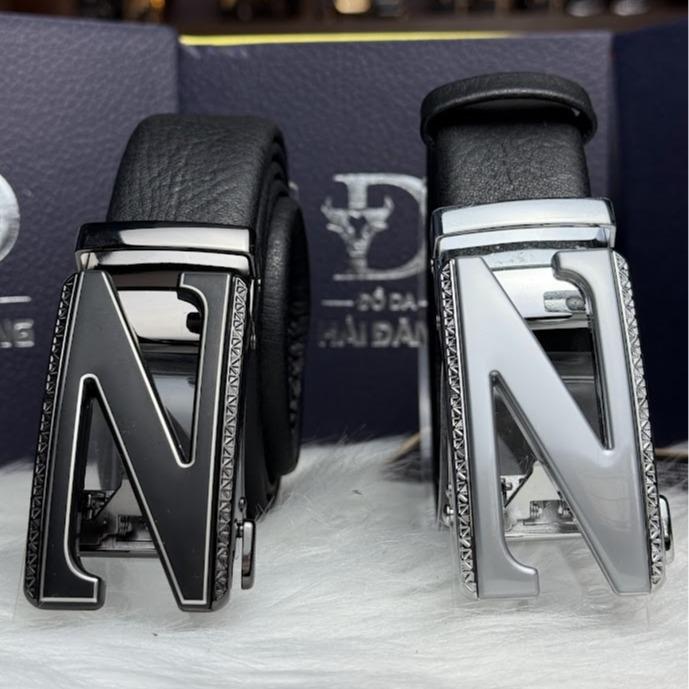 Thắt Lưng Nam Da Bò Nhập ,Mặt Khóa Tự Động Thông Minh , họa tiết trẻ trung chữ Z , chữ H ,Đồ Da Hải Đăng 35 sang trọng lịch lãm ,Hoa , Titan