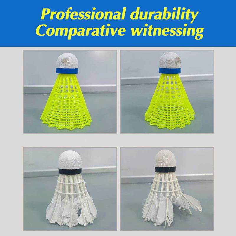 Product Introduction of Quả Cầu Lông Bằng Nhựa, 1 Cái, Bền, Màu Vàng Và Trắng, Cho Học Sinh, Nylon 21
