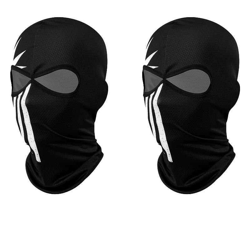 Skull Pattern Sun Care Face Mask, 2 Counts Breathable Full Face Balaclava for Hunting Fishing, Outdoor Sports Accessories for Cycling, Skiing, Snowboard 8