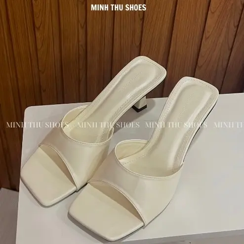 [T07]Giày Sandal Cao Gót Đế nhọn bản trơn basic dễ phối đồ đẹp dễ mang Nữ