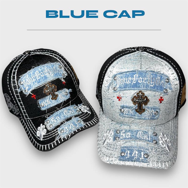 Mũ lưỡi trai cao cấp thêu phối họa tiết lạ mắt, nón lưỡi trai nam nữ nón kết thời trang Blue Cap F20  Kaki